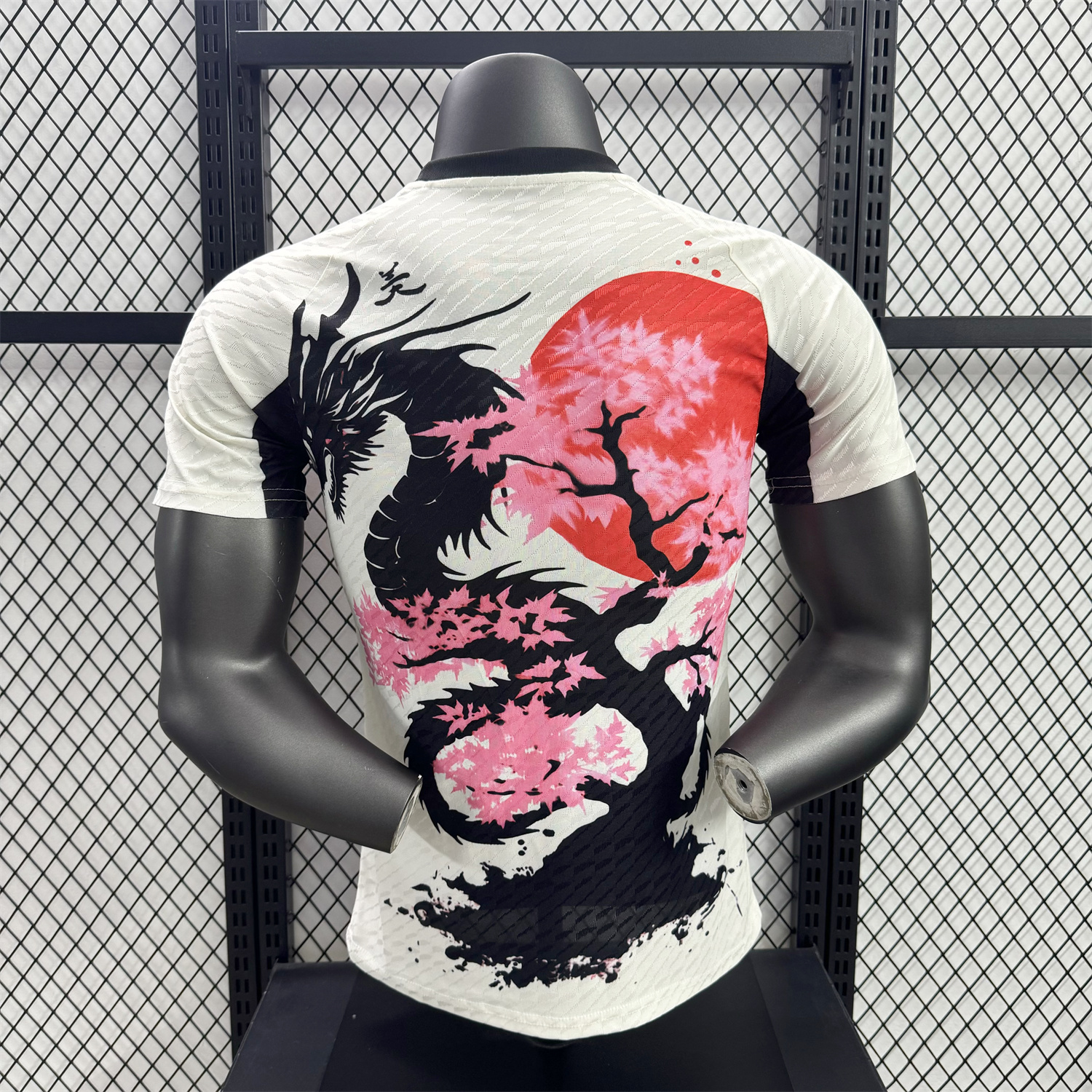 UltraTrikot-Japan 25-26 Black Dragon Cherry Blossom Tree White Special Jersey - Player Version