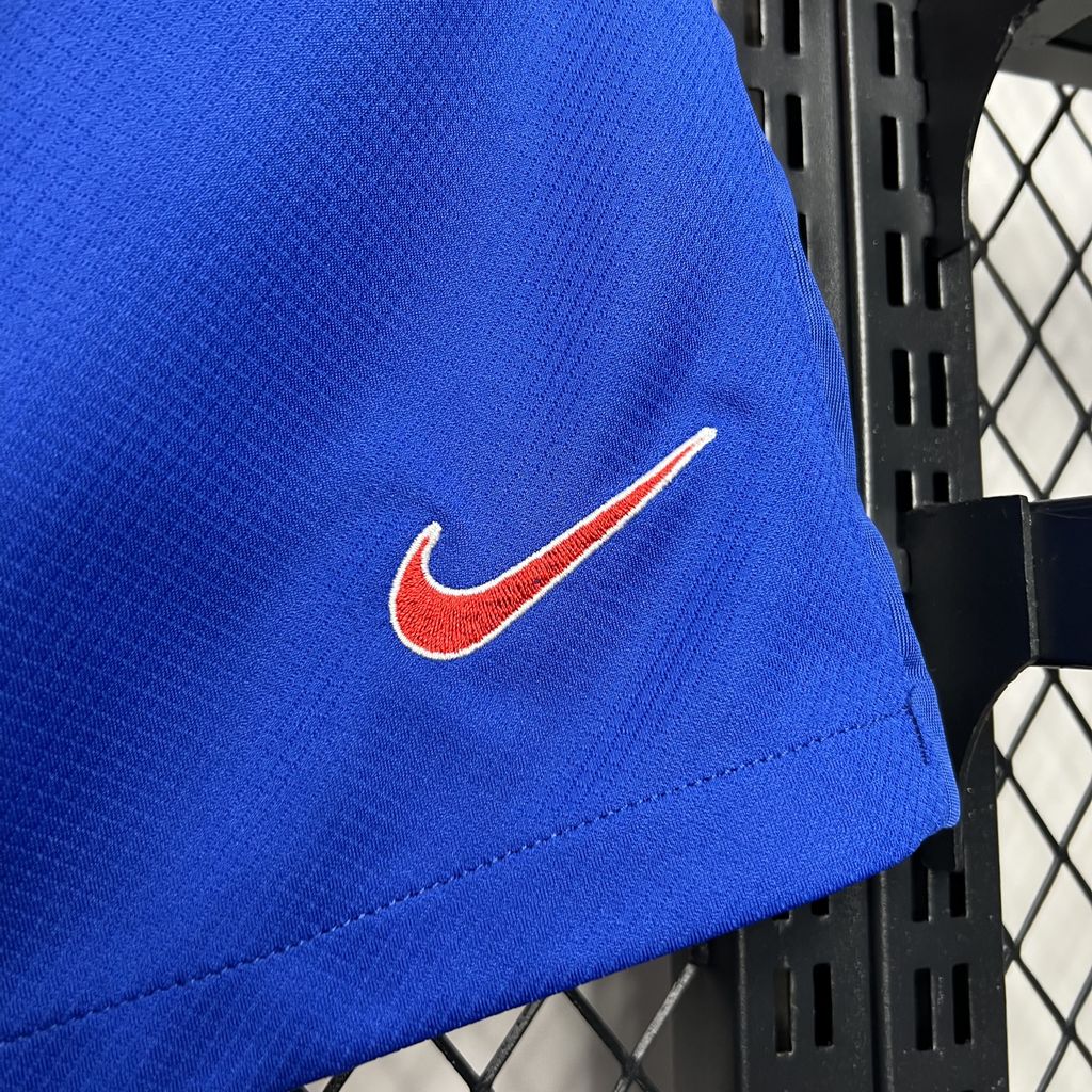 Higojerseys-Atletico Madrid 24-25 Home Stadium Shorts - Fans Version