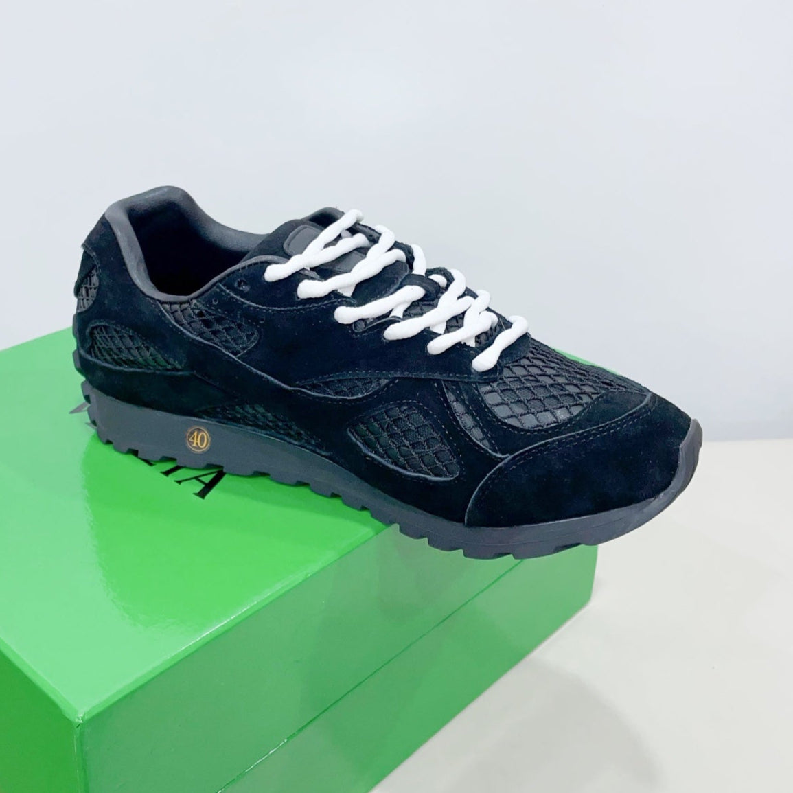 ORBIT SNEAKER IN BLACK SUEDE AND TECHNICAL MESH、mysite、Cacoeks