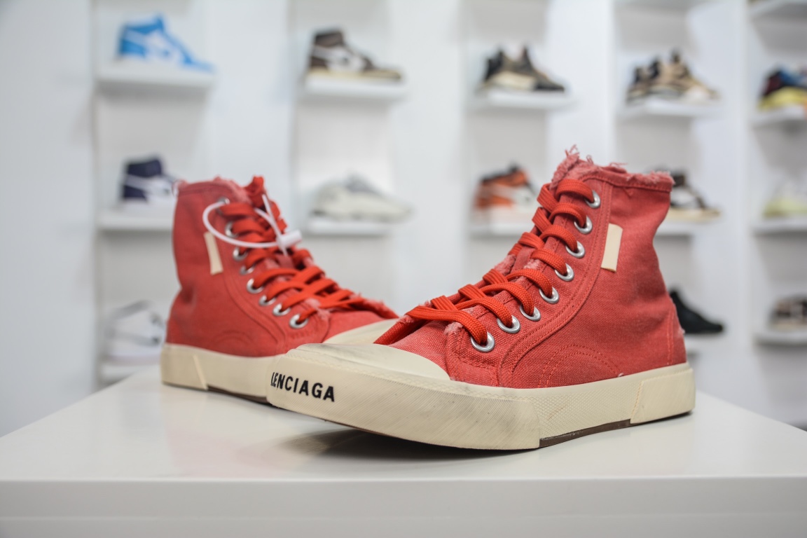 Balenciaga Paris High Top Trainer In Red、mysite、Cacoeks