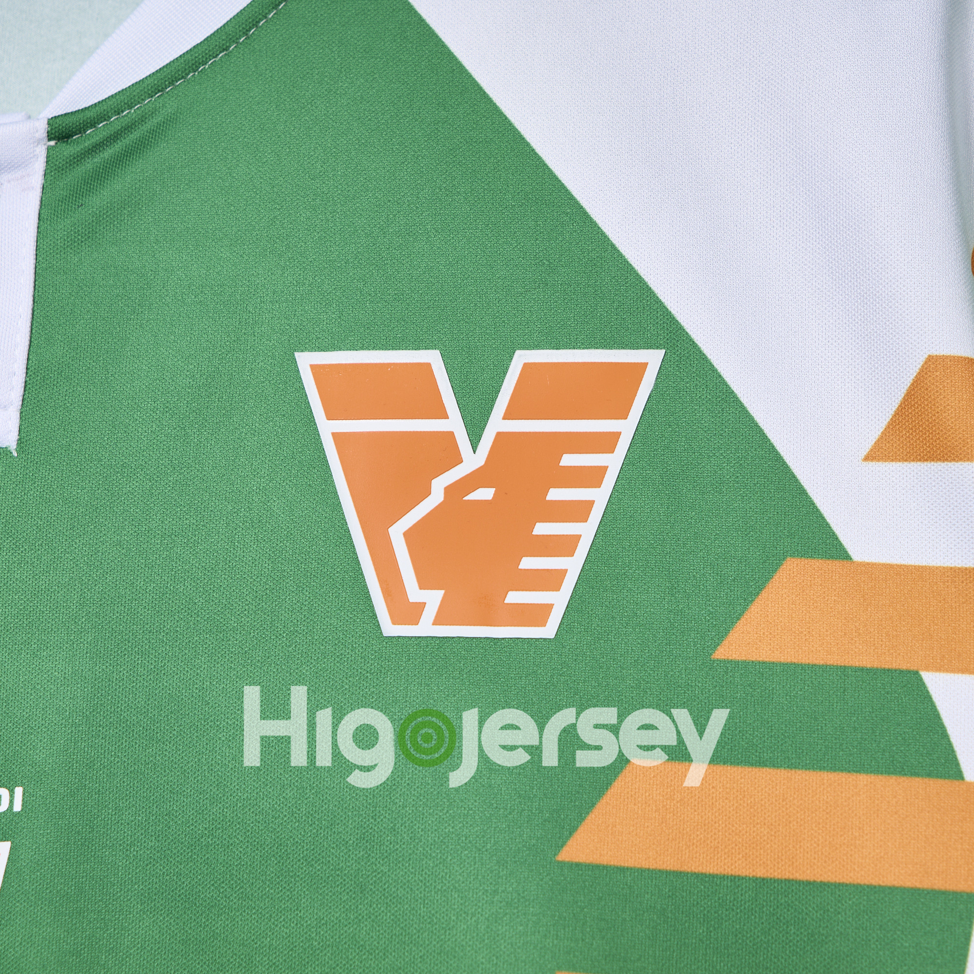 Higojerseys-Venezia FC 24-25 Orange and Green Pre-Match Jersey - Fans Version