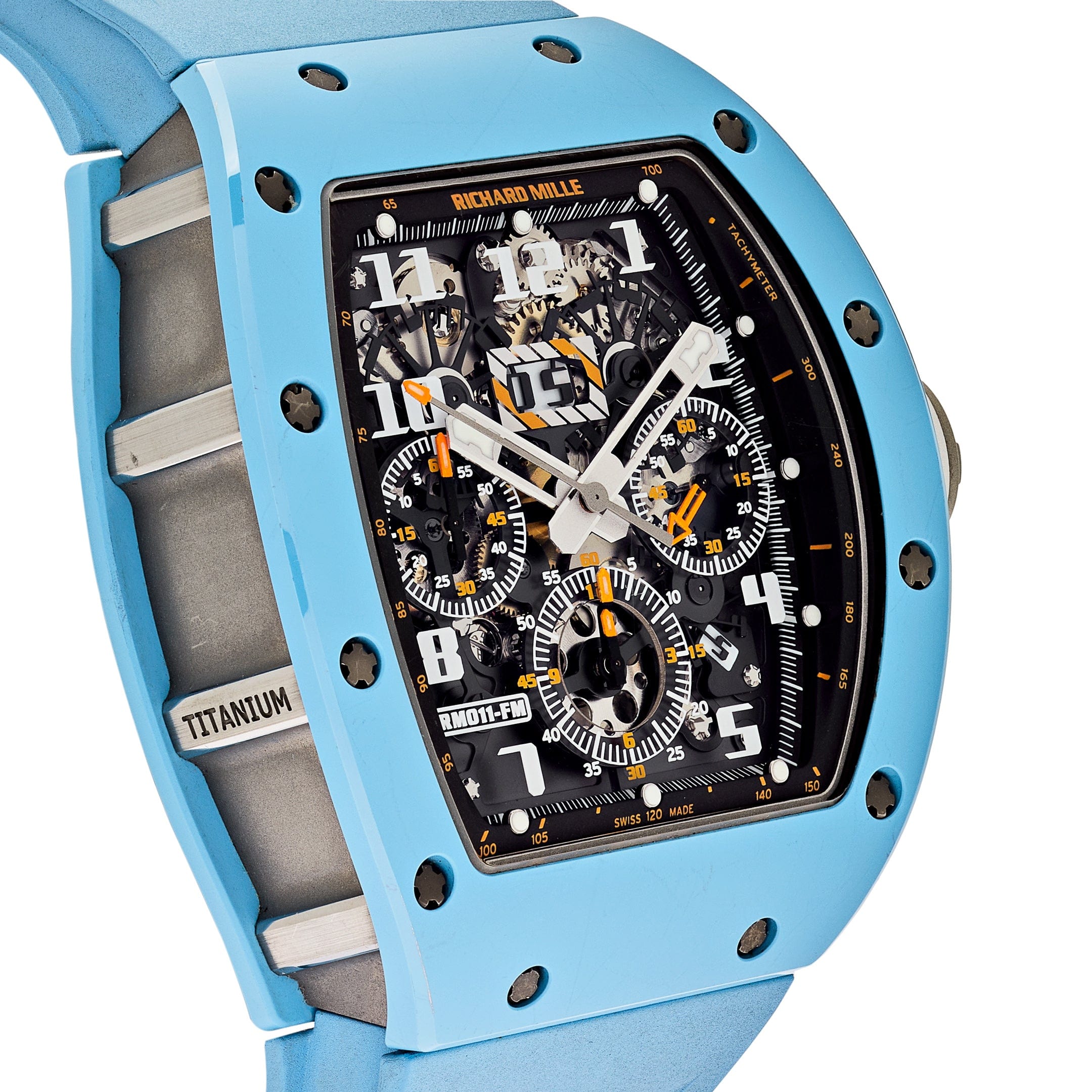 Superclone Richard Mille RM 011 Baby Blue Ceramic Felipe Massa Last Edition-fasswatch