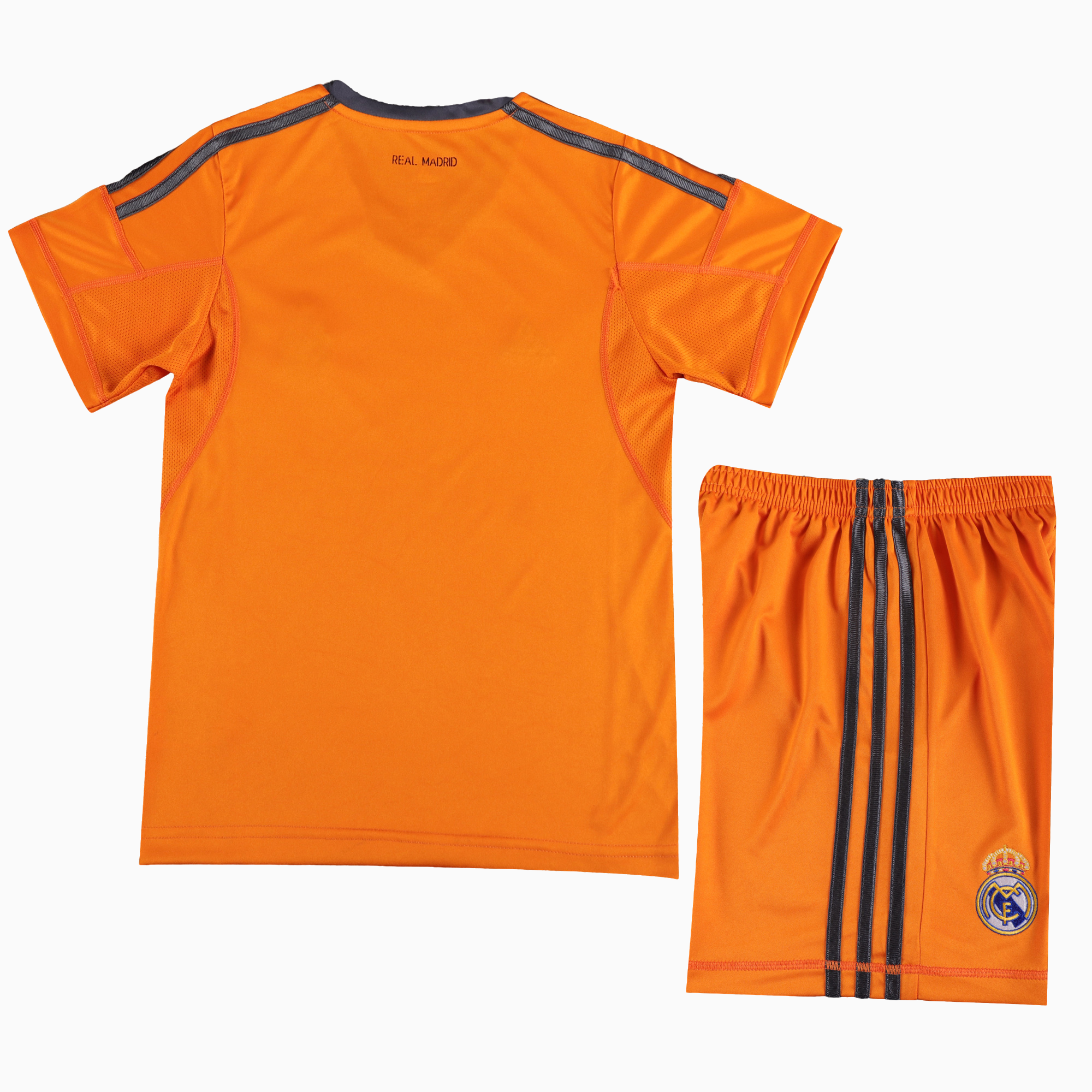 Higojerseys-Retro Real Madrid 2013-14 Third Kids Kit