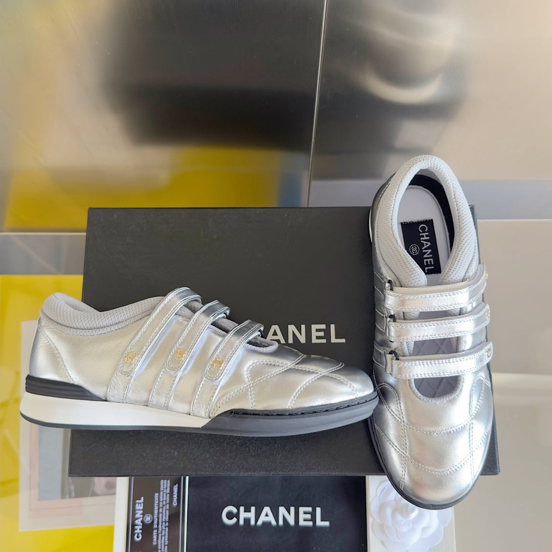 CC MARY JANE SNEAKER IN SILVER LAMBSKIN、mysite、Cacoeks