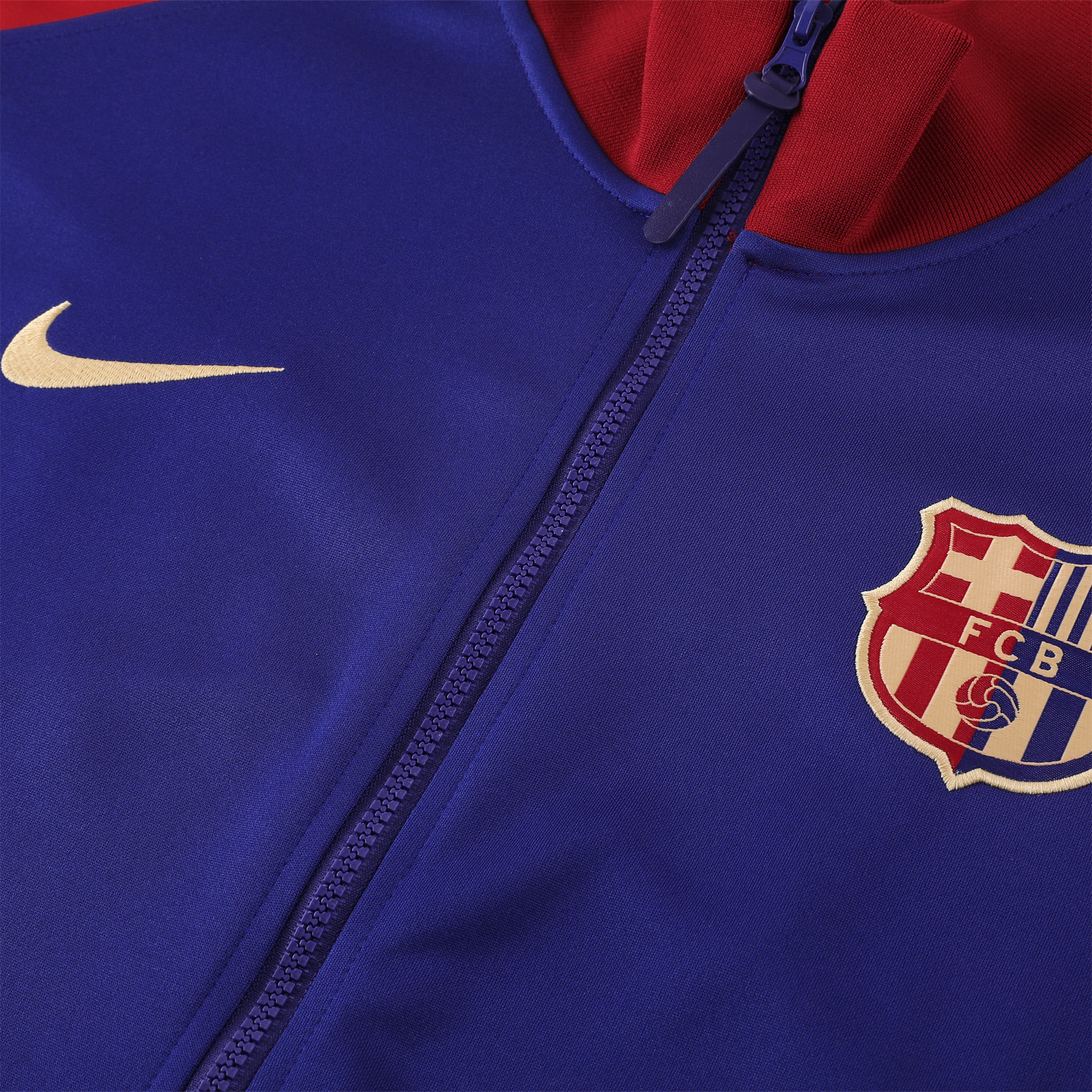 ManixJersey.com | Barcelona 24-25 Jacket Training Tracksuit - Blue & Red -Customize Name, Number and Patch | Worldwide Shipping