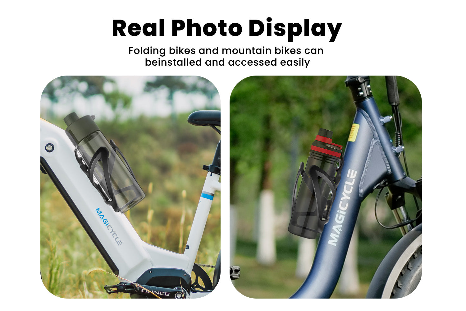 Electric Bike 360° Adjustable Water Bottle Holder、mySite、bearsvspackers
