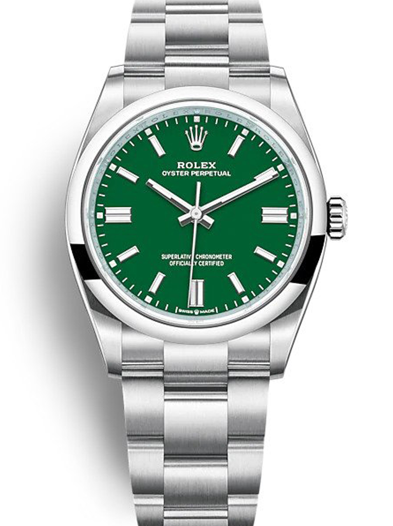 Replica Rolex Oyster Perpetual Lady 36mm Green Dial 126000-fasswatch
