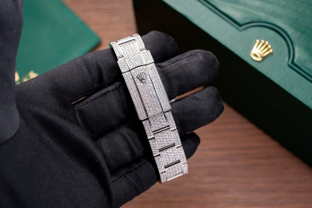 Đồng Hồ Rolex Đính Kim Cương Moissanite (1)