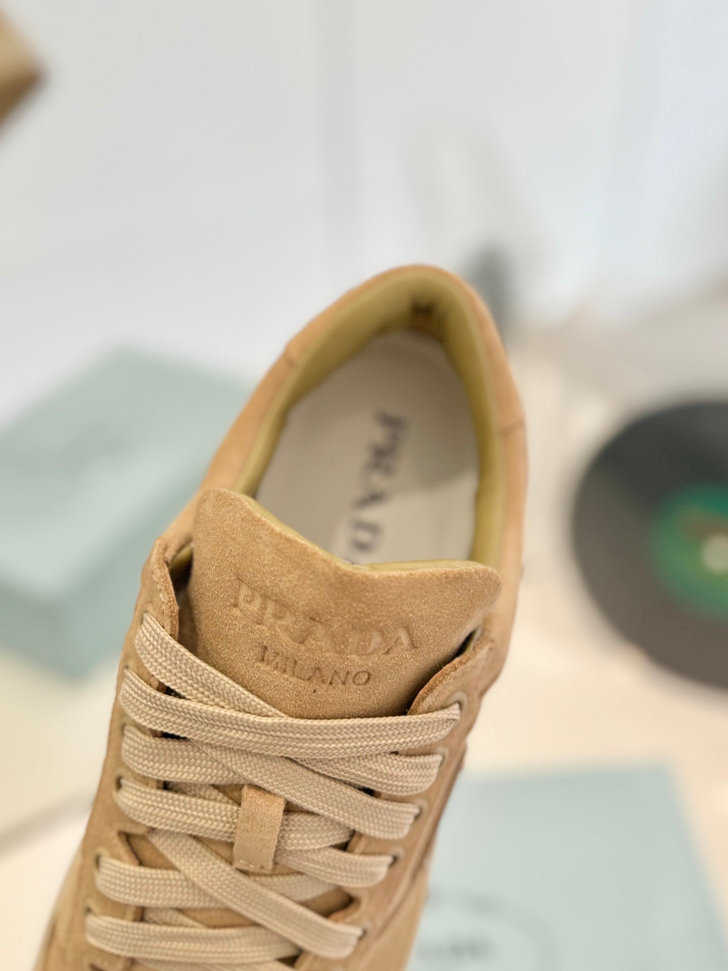 PRA DOWNTOWN PERFORATED SNEAKERS CAMEL SUEDE、mysite、Cacoeks