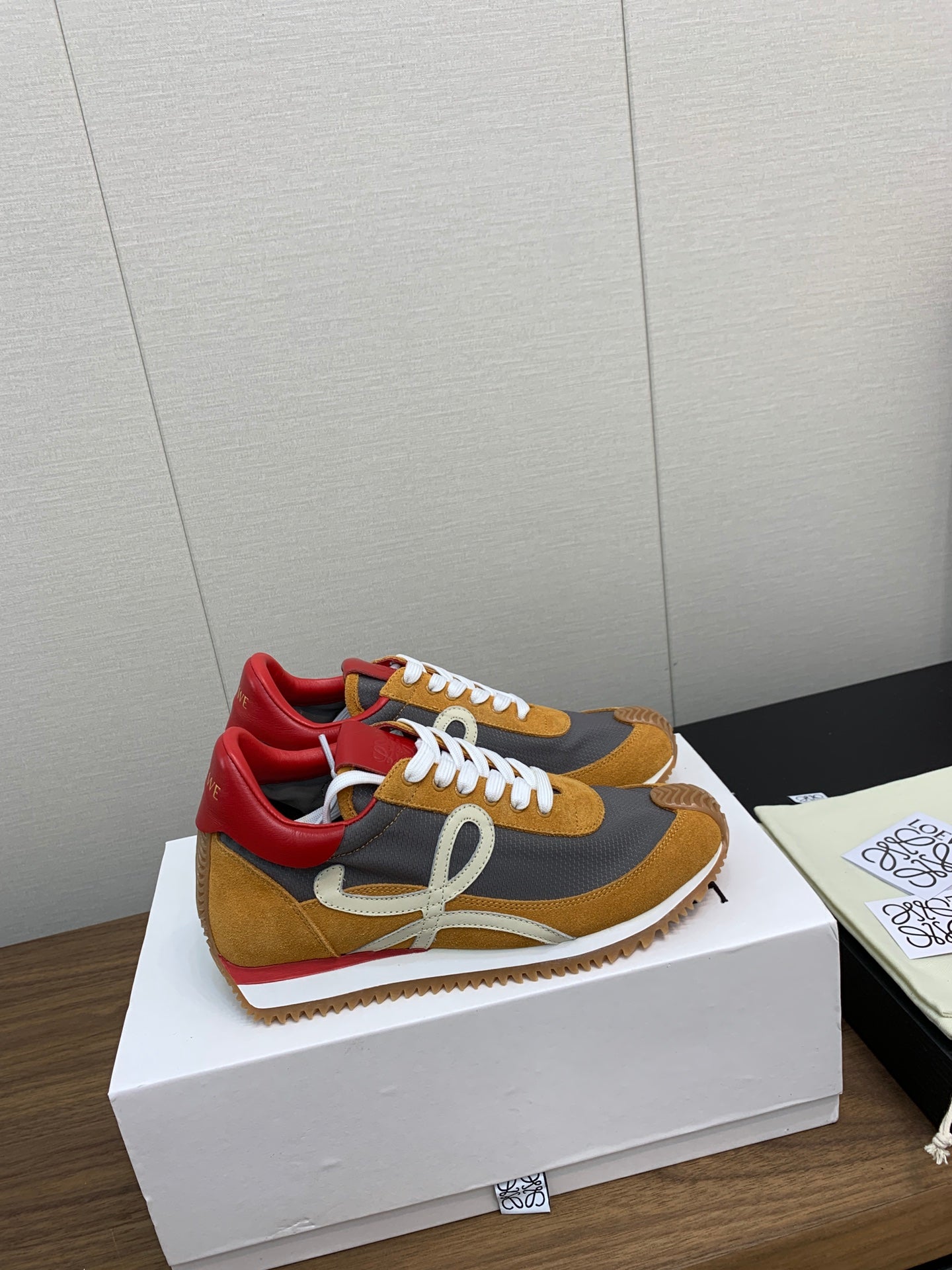 LW FLOW RUNNER SNEAKER BRONZE-ANCHOR SUEDE、mysite、Cacoeks