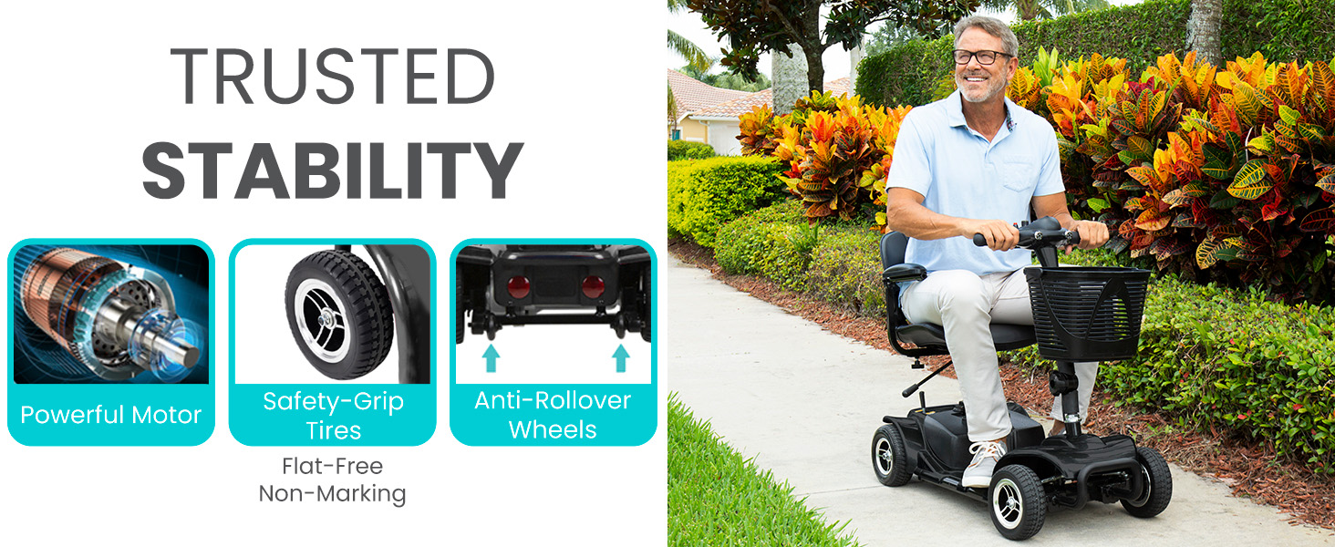 4 wheel mobility scooter electric wheelchair for adults seniors