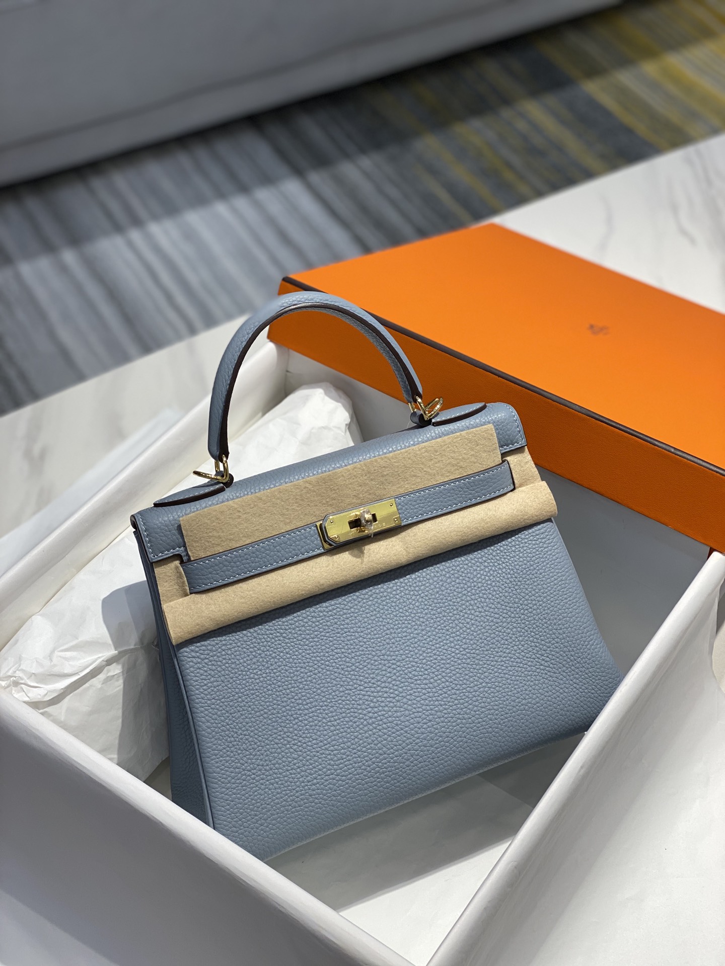 Original Copy Hermes Kelly Togo Leather Handbags More Colors-2