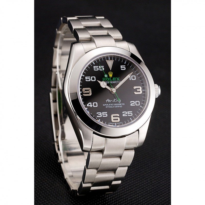 Replica Rolex Air-King 38mm Black Dial 1454020-fasswatch