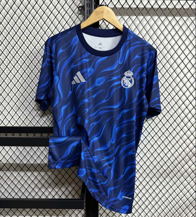 2025/2026 Real Madrid Pre-race suit Blue Football Shirt1:1 Thai Quality:football jersey mysite: unitedjerseyfootball 邓江浪:football