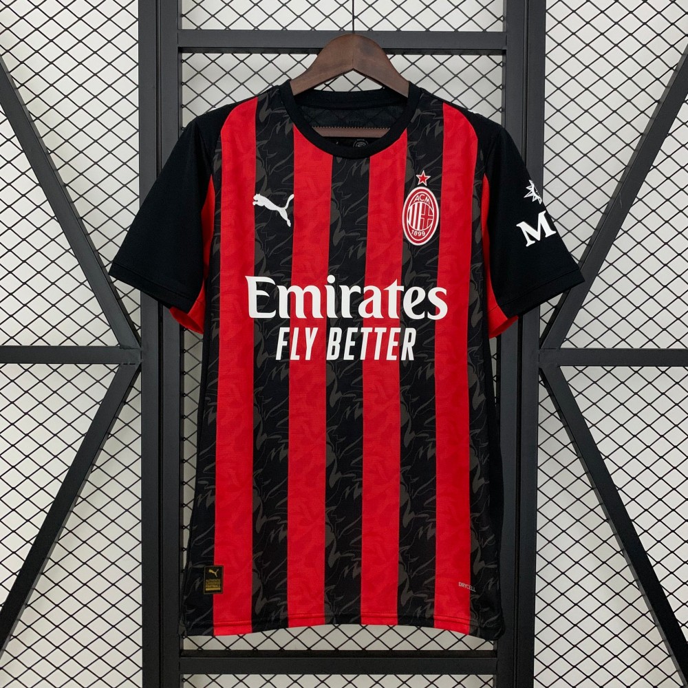 25/26 AC Milan Home Football Shirt-mysite Custom Football Kit- Nextkits