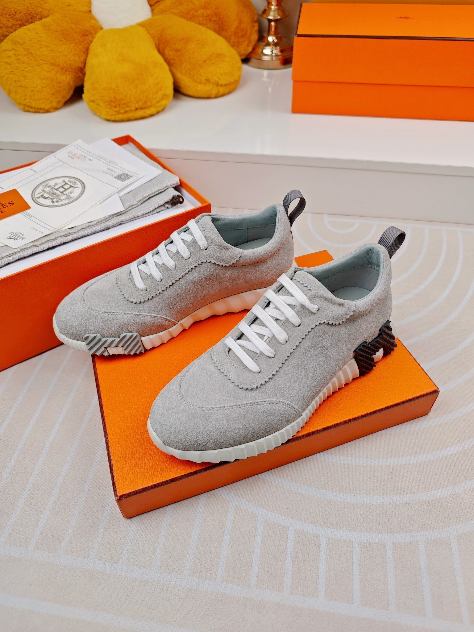 BOUNCING SNEAKERS GRAY CALFSKIN、mysite、Cacoeks