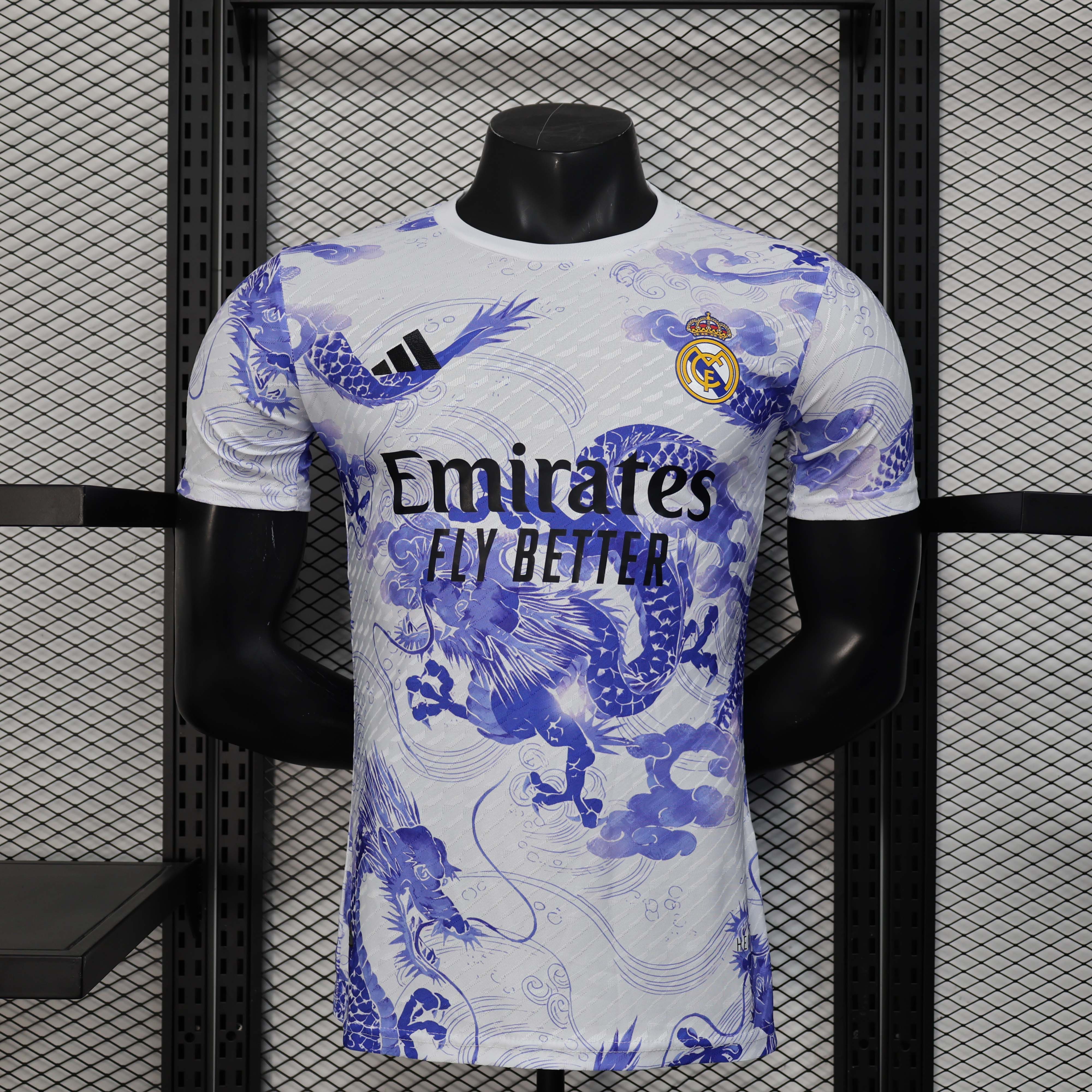2025/2026 Player Version Real Madrid Special Edition White and blue Football Shirt 1:1 Thai Quality:football jersey mysite: unitedjerseyfootball 邓江浪:football