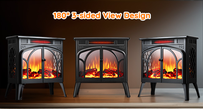 Rintuf Electric Fireplace Heater