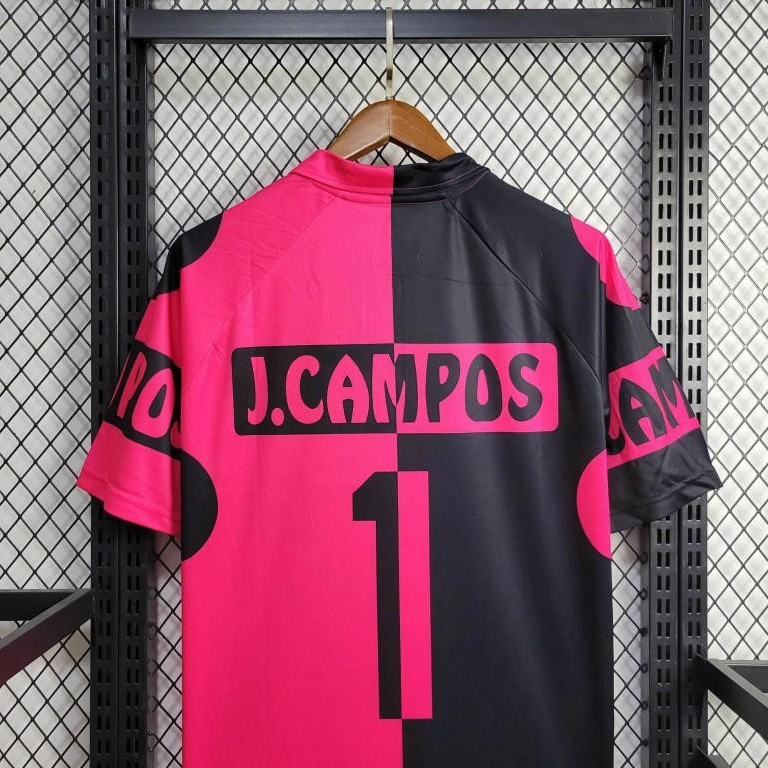 GlobeJersey-Retro Mexico 1998 World Cup Goalkeeper Pink Black Jersey