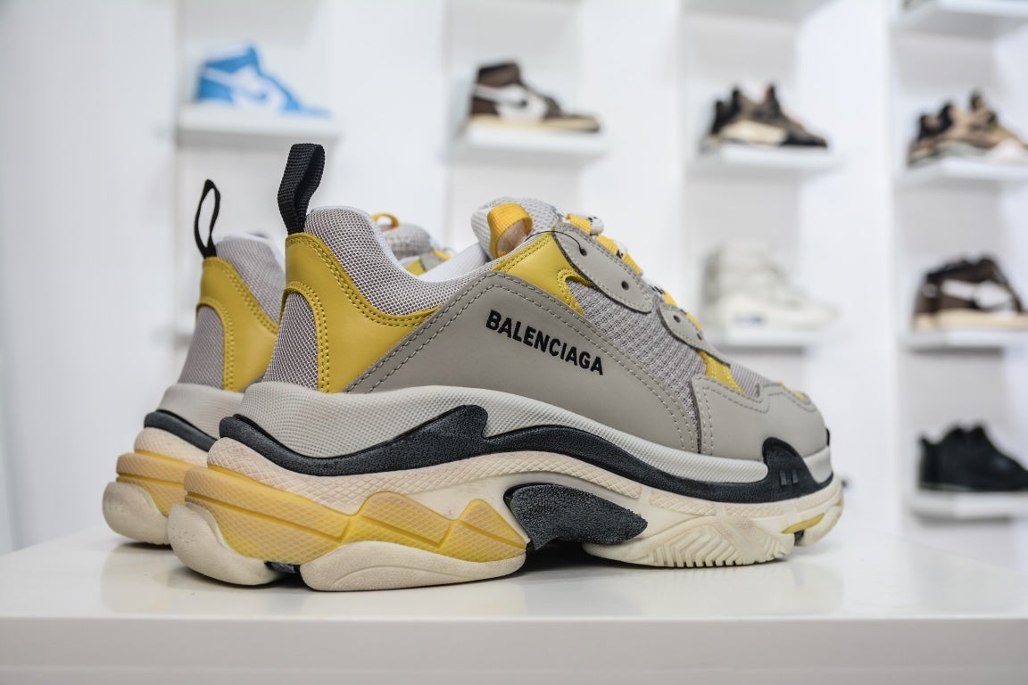 Balenciaga Triple S Sneaker Grey Yellow、mysite、Cacoeks