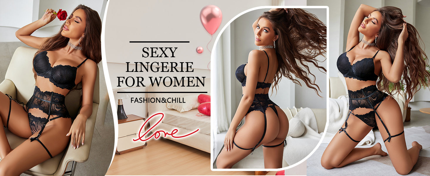 garter lingerie sets