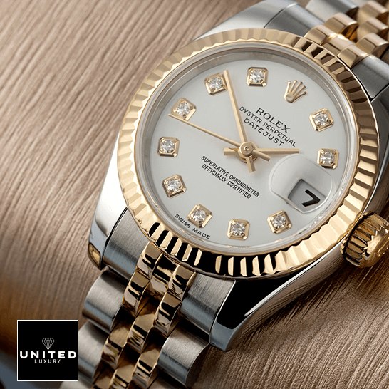 Rolex Datejust Yellow Gold Steel Diamond 179173 Replica