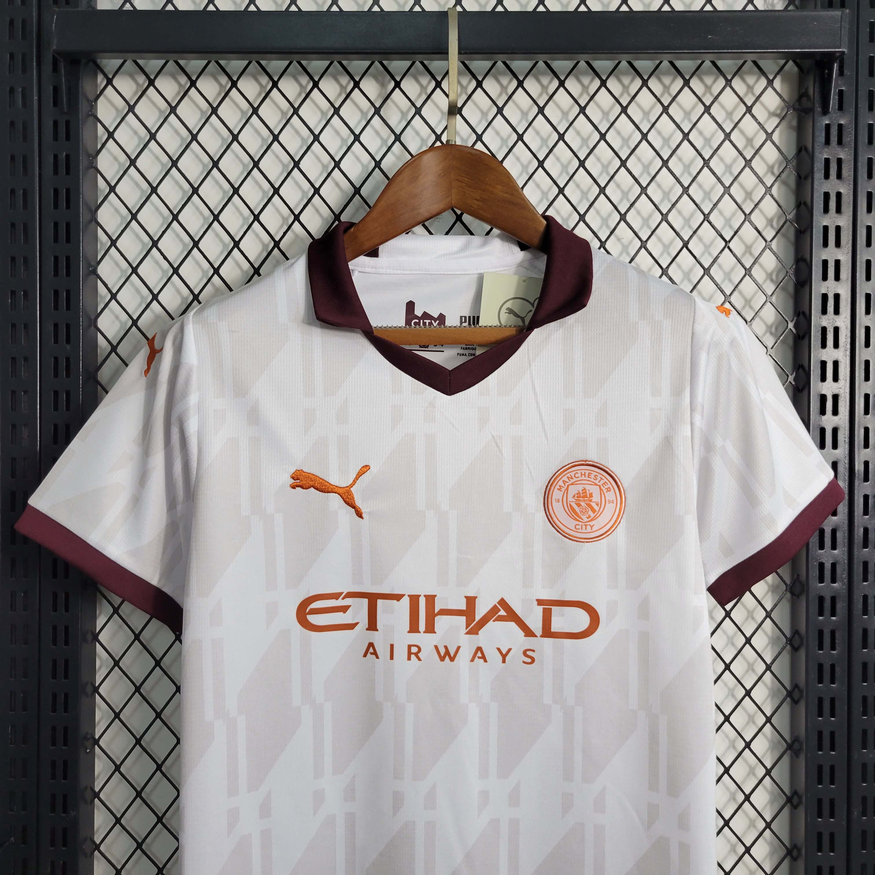 2023/2024 Manchester City Away Football Shirt 1:1 Thai Quality Kids Size:football jersey mysite: unitedjerseyfootball 邓江浪:football