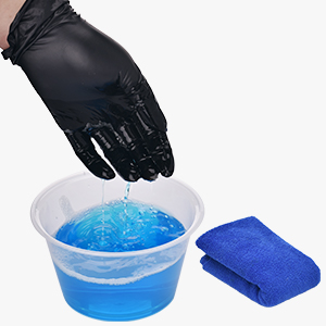 Schneider VSFK31 Black Disposable Vinyl Synthetic Exam Gloves provide good protection barrier