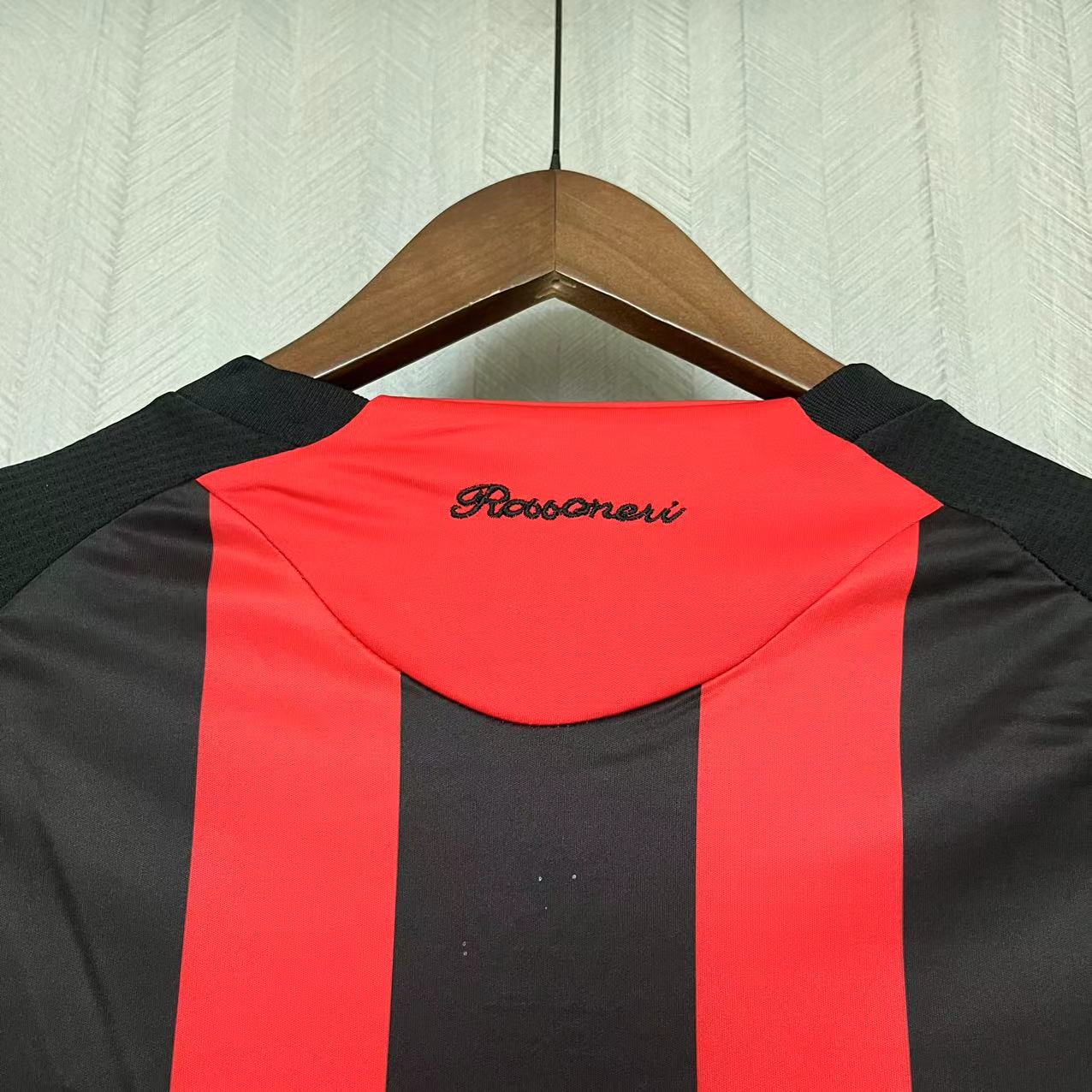 Higojerseys-Retro AC Milan 2008-09 Home Long Sleeve Jersey