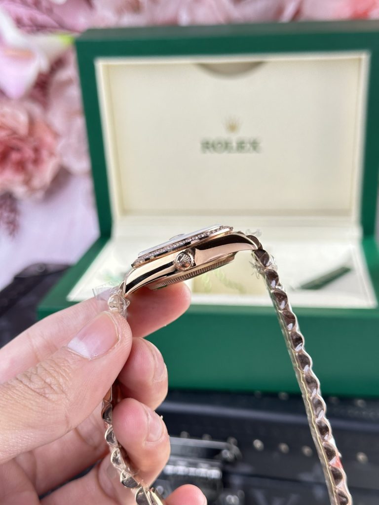 Đồng Hồ Rolex Datejust 278275 Replica 11 Nữ Mặt Khảm Xà Cừ 31mm (2)