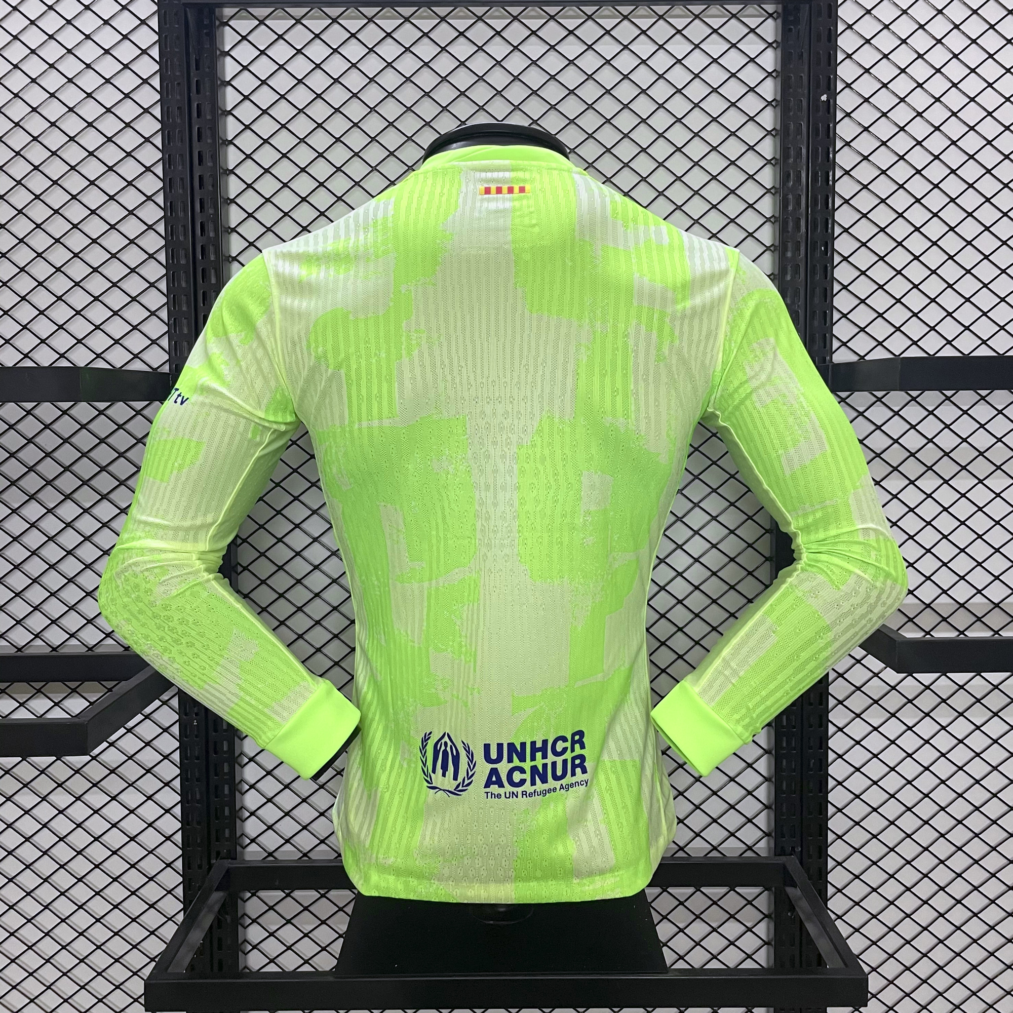 ManixJersey.com | Barcelona 24-25 Third Long Sleeve Jersey with Big Logo - Player Version -Customize Name, Number and Patch | Worldwide Shipping