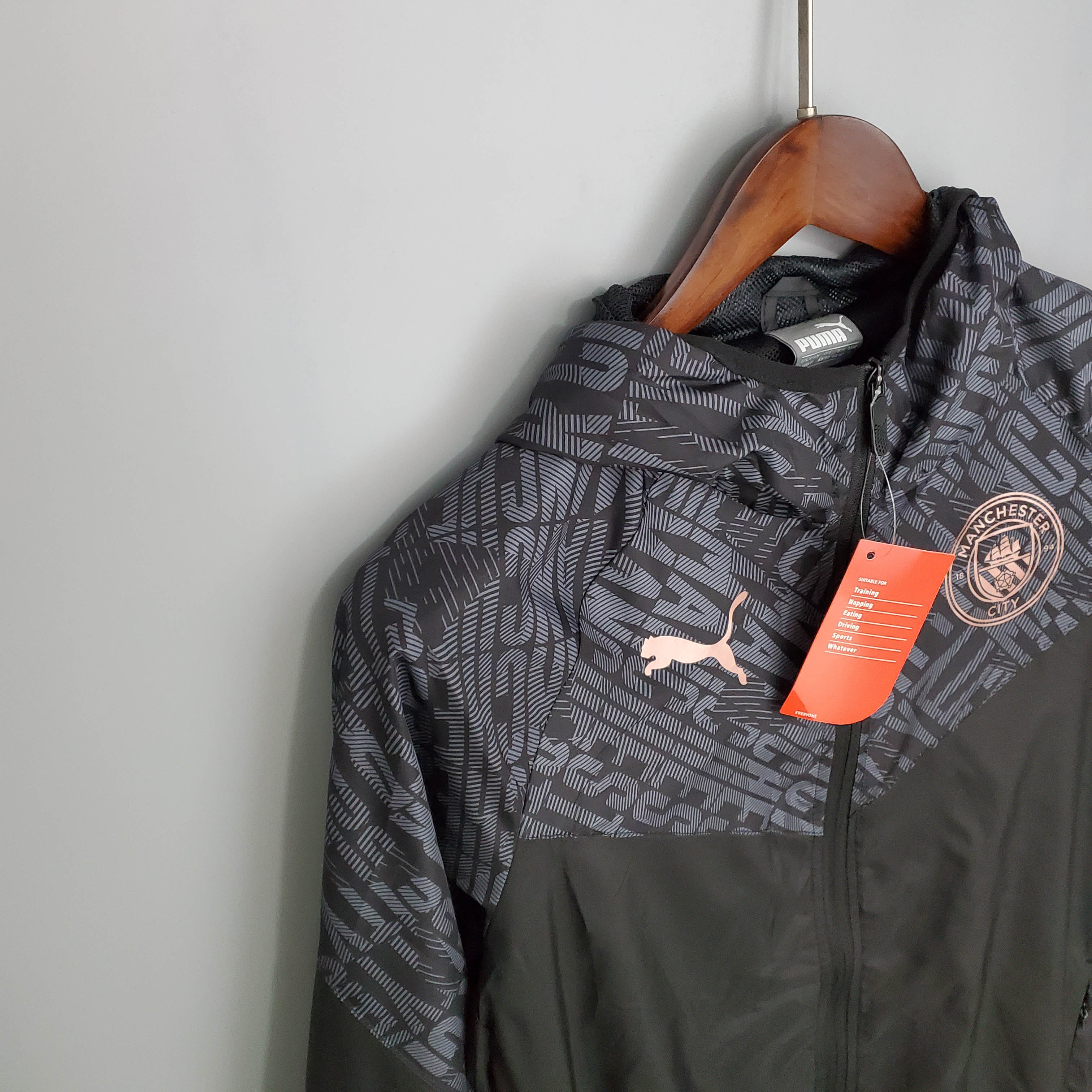 2021/2022 Manchester City Jersey Windbreaker Black:football jersey mysite: unitedjerseyfootball 邓江浪:football