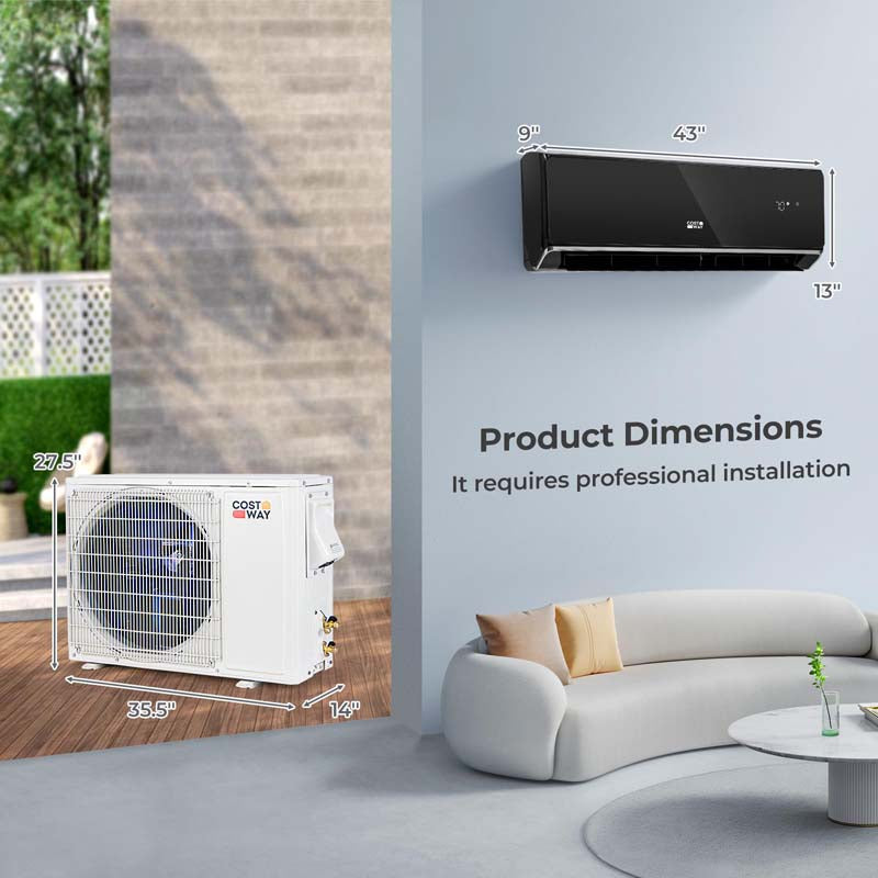 Eletriclife 24000 BTU 21 SEER2 208-230V Wifi Enabled Mini Split Air Conditioner