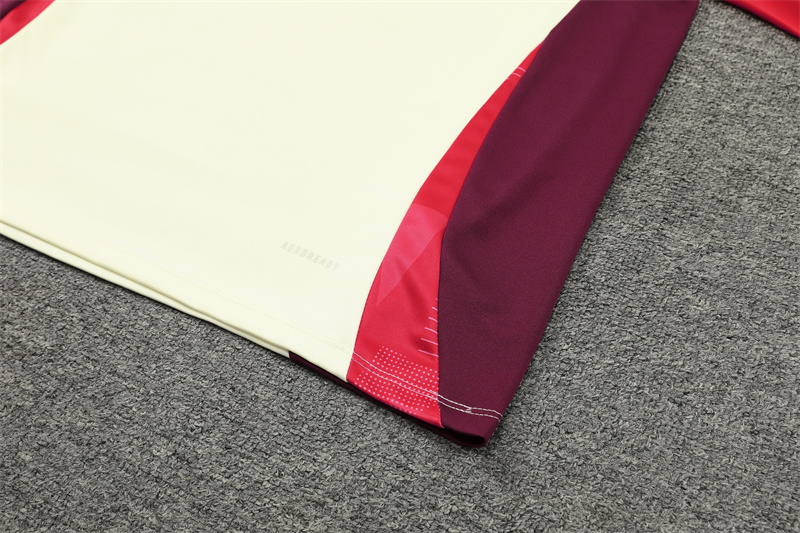 Higojerseys-Bayern Munich 24-25 Long Sleeve Training Set - White & Red