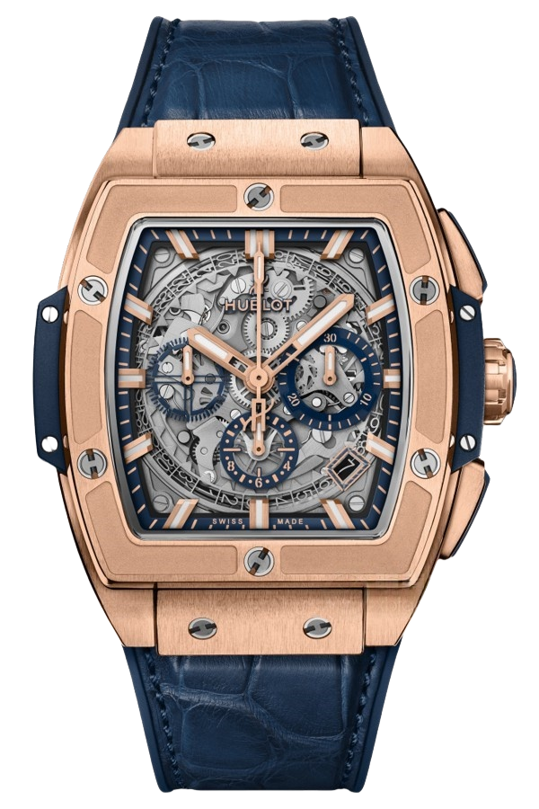 Hublot Spirit of Big Bang Ref. 641.OX.7180.LR Super Clone Watch – King Gold Skeleton Dial Rubber Strap Fake Replica