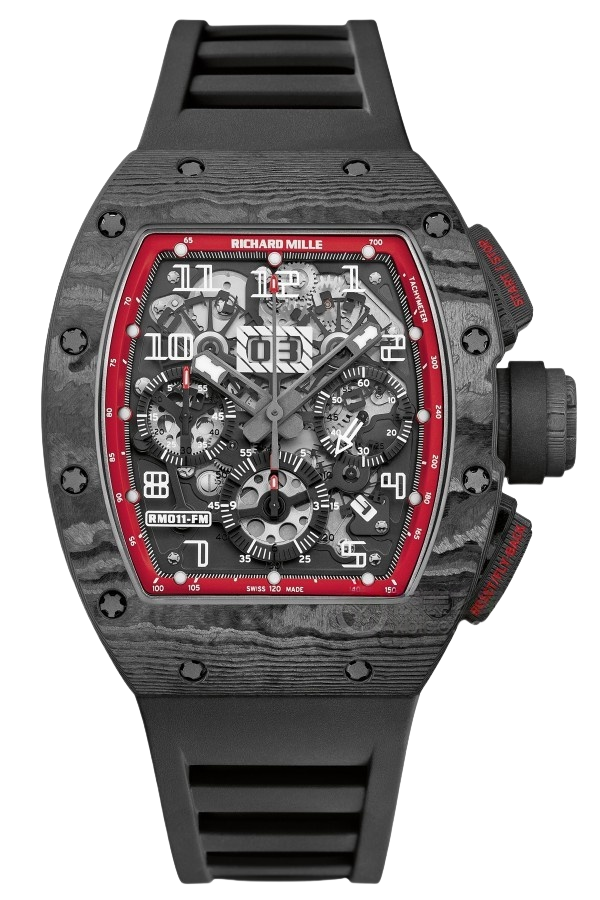 Richard Mille RM 011 NTPT Red Bezel Super Clone Watch – Carbon Racing Style Fake RM
