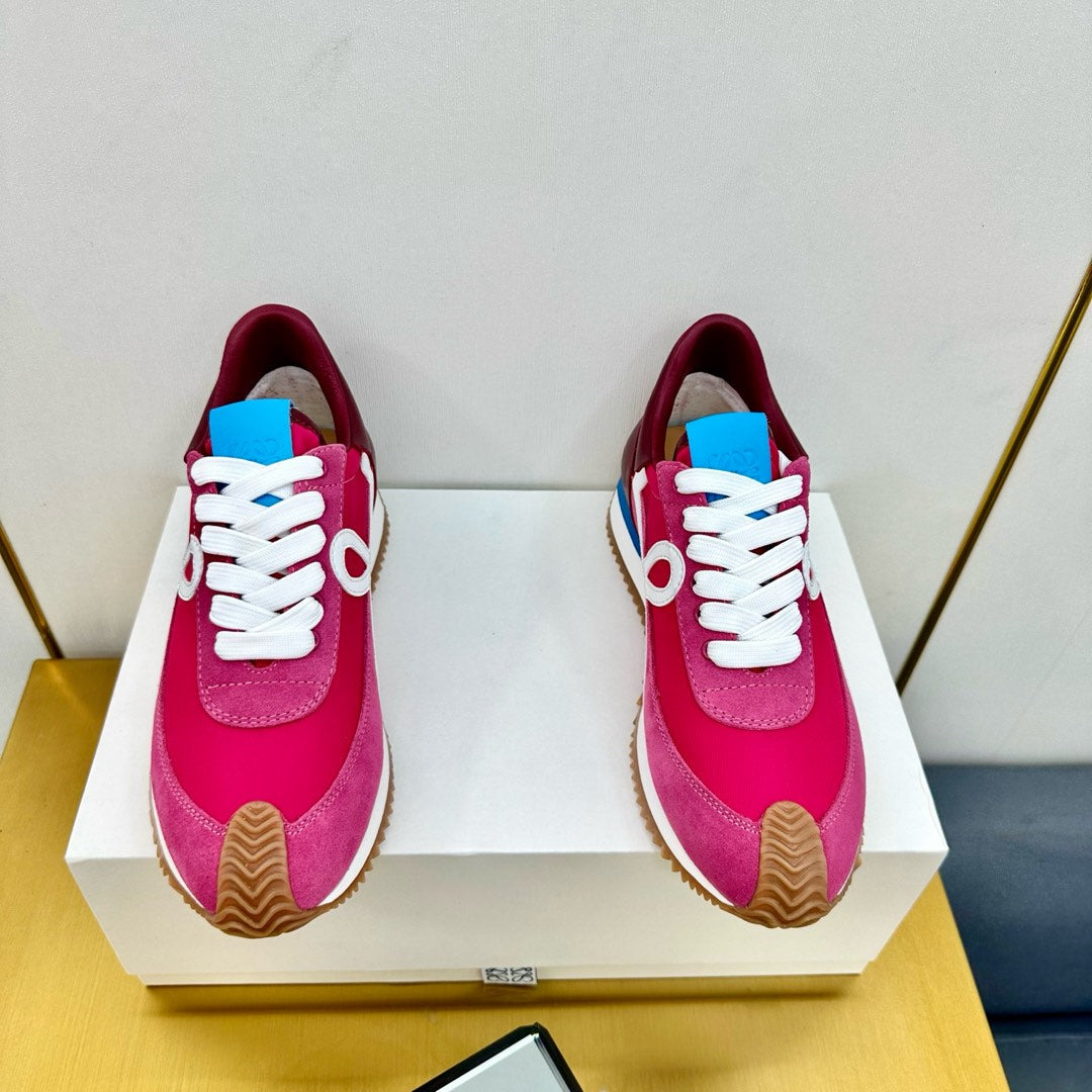 BALLET RUNNER 2.0 IN BRIGHT PINK SUEDE AND LYCRA FABRIC、mysite、Cacoeks