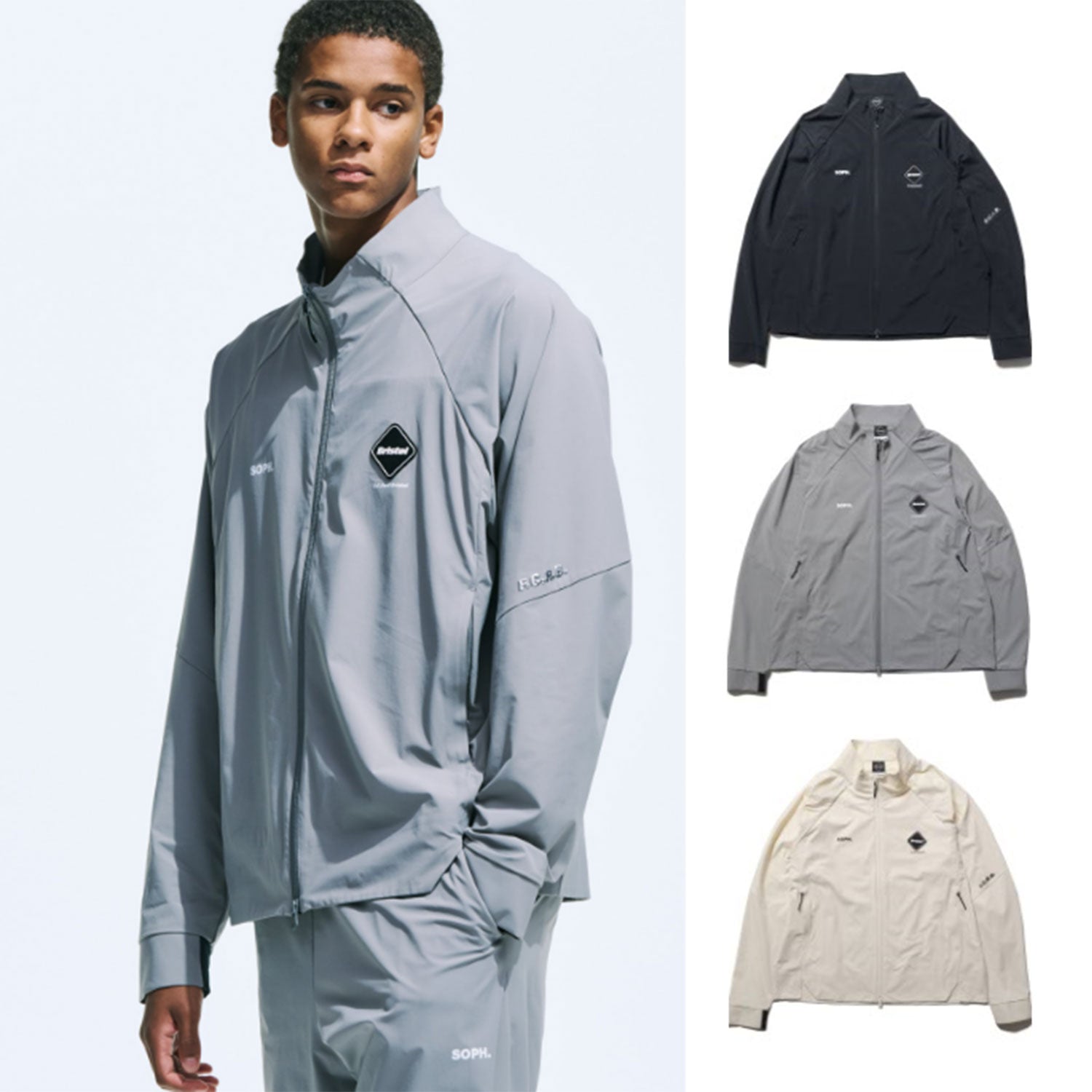 F.C.Real Bristol 25S/S CORDURA STRETCH TEAM TRACK JACKET  FCRB-250056 