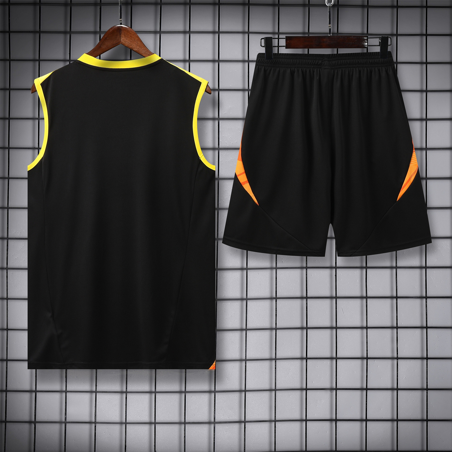 UltraTrikot-Atletico Mineiro 25-26 Vest Training Set - Black Vest With Black Shorts