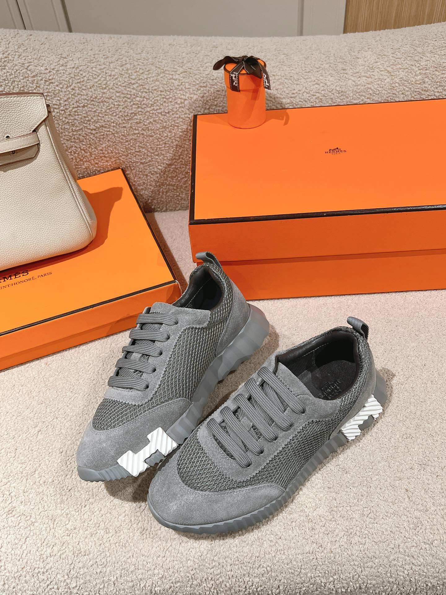 MAINLAND SNEAKER IN MOUSE GRAY SUEDE AND BREATHABLE MESH FABRIC、mysite、Cacoeks