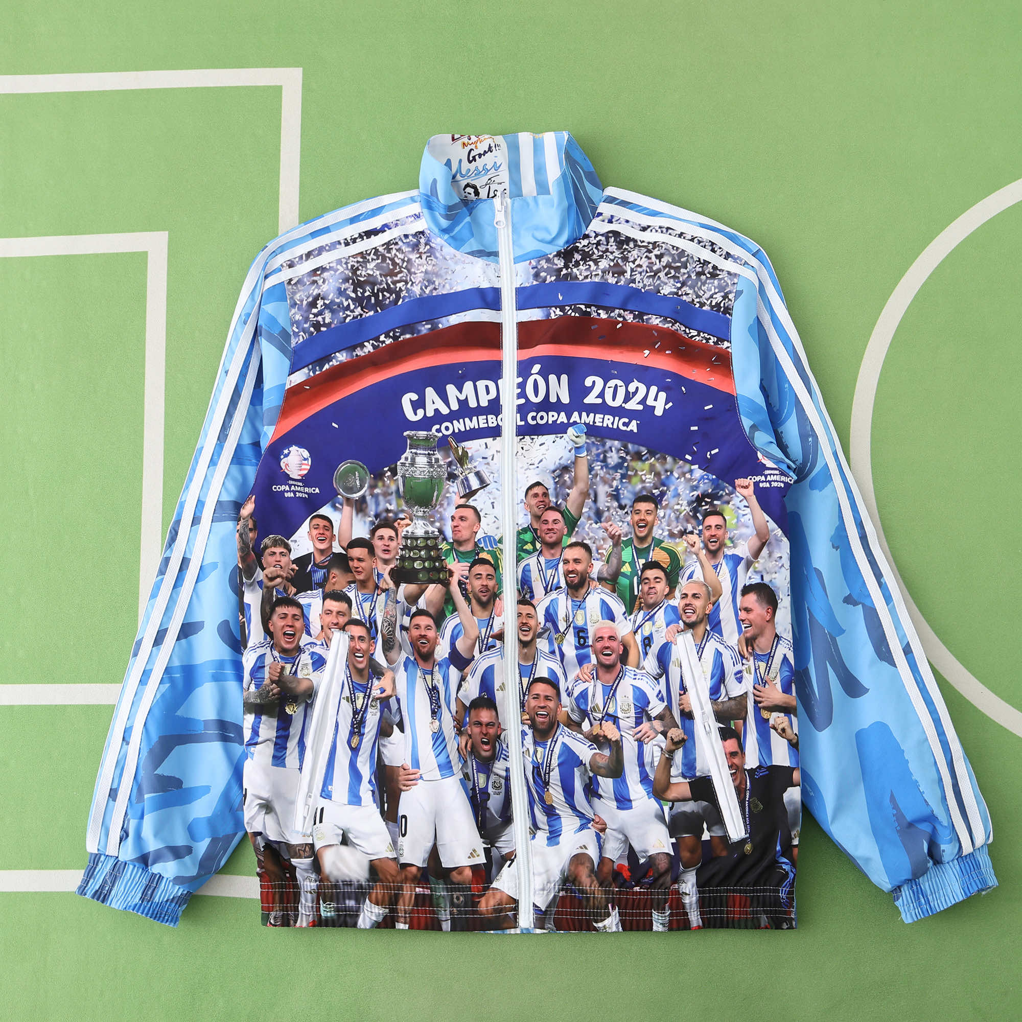 UltraTrikot-Argentina 24-25 Blue Double Sided Reversible Windbreaker - 2024 Copa America Championship