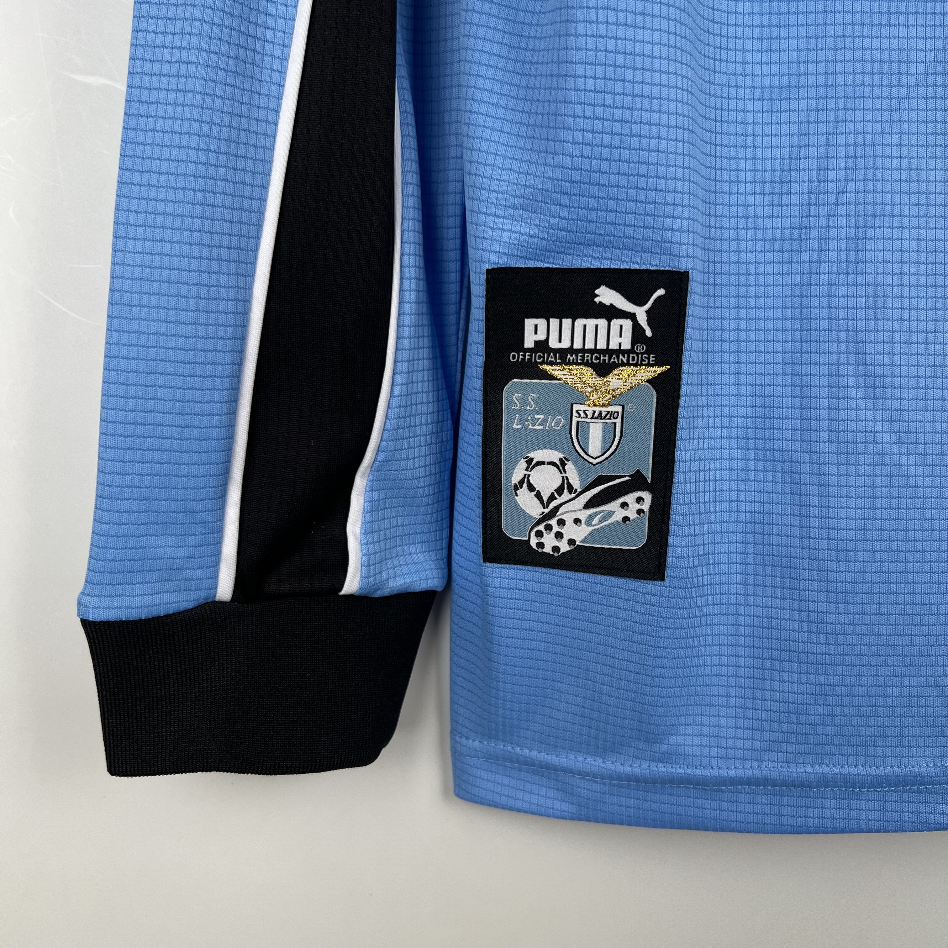 Higojerseys-Retro Lazio 1998-00 Home Stadium Long Sleeve Jersey