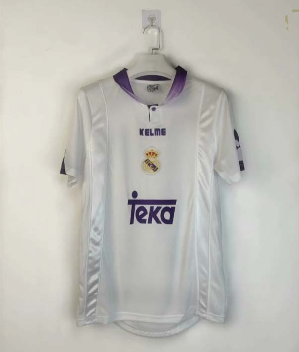 1997/1998 Retro Real Madrid Home Football Shirt 1:1 Thai Quality:football jersey mysite: unitedjerseyfootball 邓江浪:football