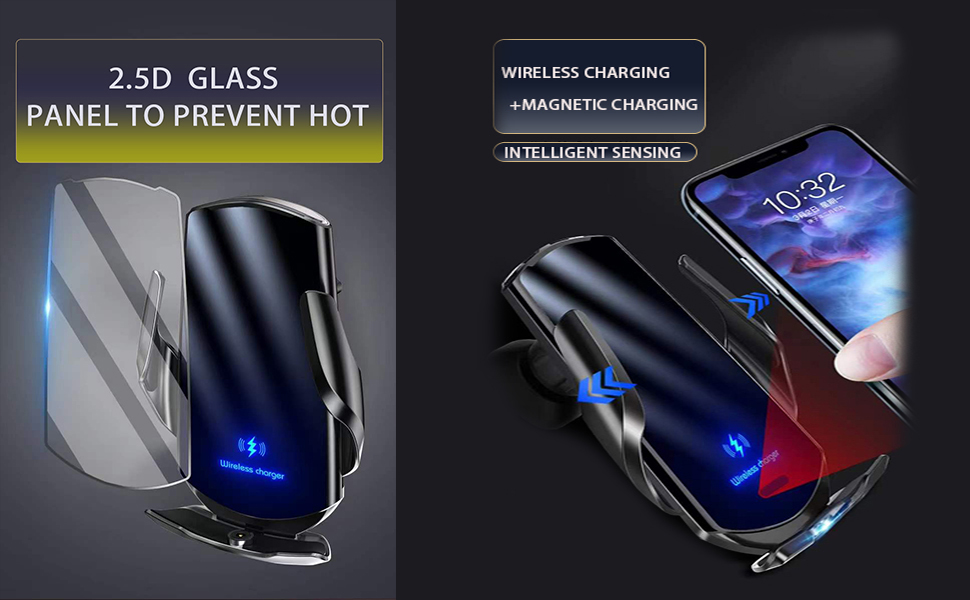 Car wireless charger bracket