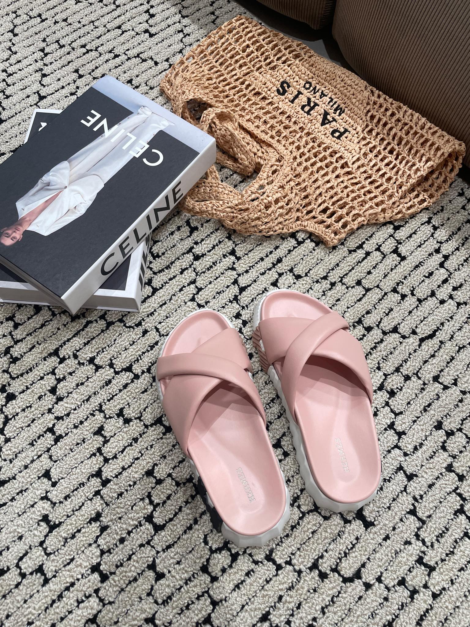 INFRA SANDAL LIGHT PINK CALFSKIN、mysite、Cacoeks