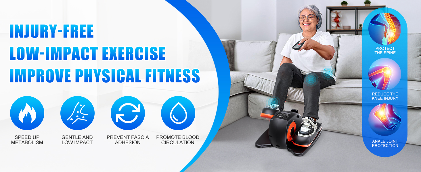 leg exerciser while sitting for seniors