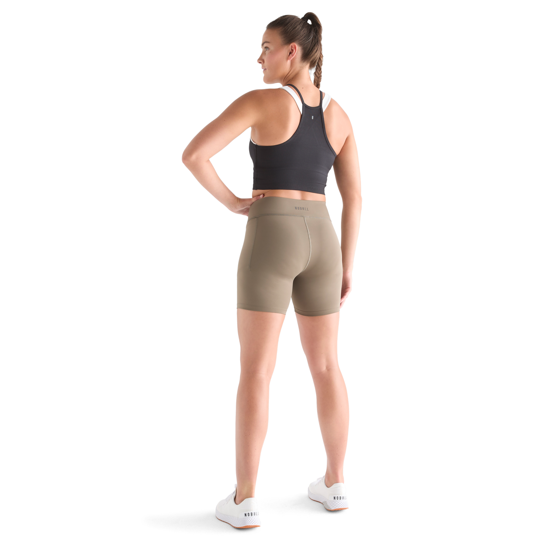 Women's Ribbed Halter Crop Tank