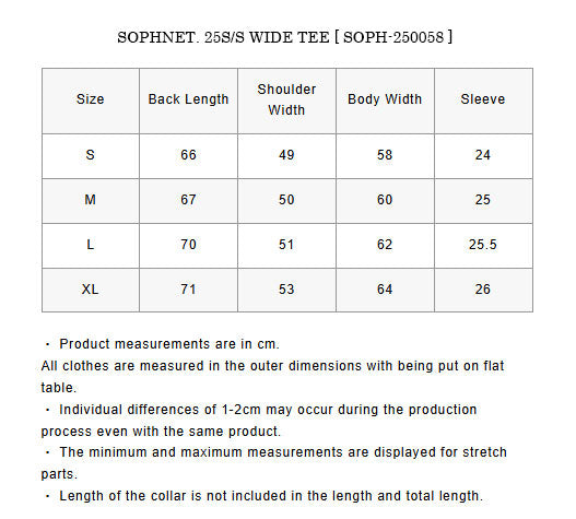 SOPHNET. 25S/S WIDE TEE  SOPH-250058 