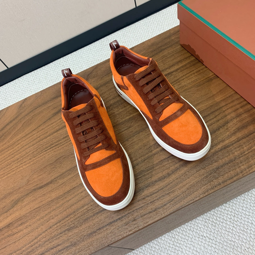 LP NEWPORT WALK SNEAKERS ORANGE SUEDE、mysite、Cacoeks