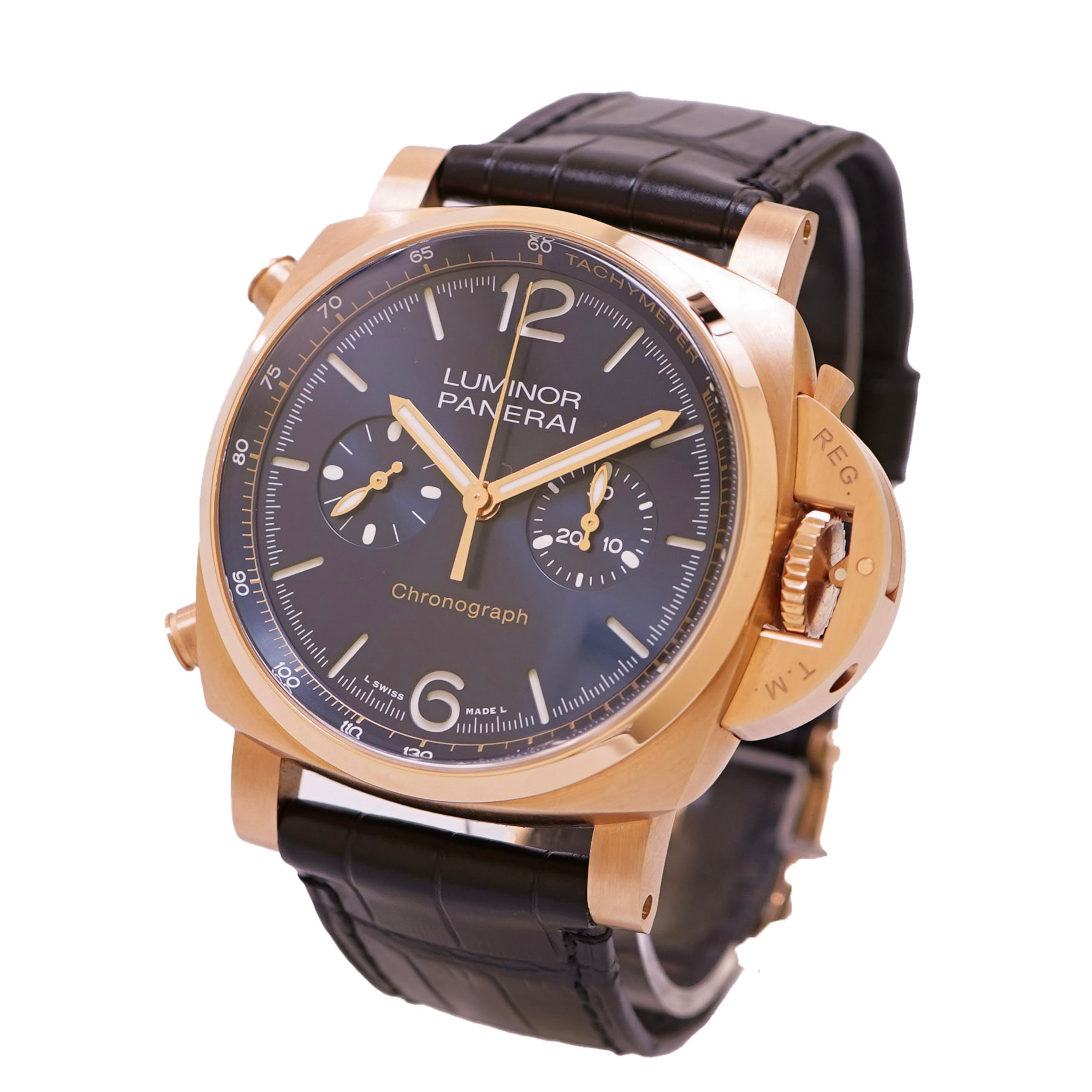 Superclone Panerai Luminor Chrono Goldtech Blu Notte PAM01111 *2021-fasswatch